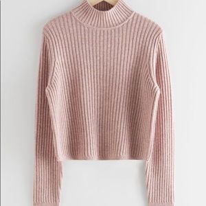 & Other stories boxy ribbed wool sweater XS NWOT